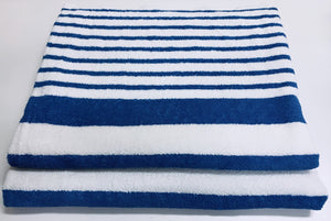 30x70 15lbs Tropical Cabana Stripe | POOL TOWEL